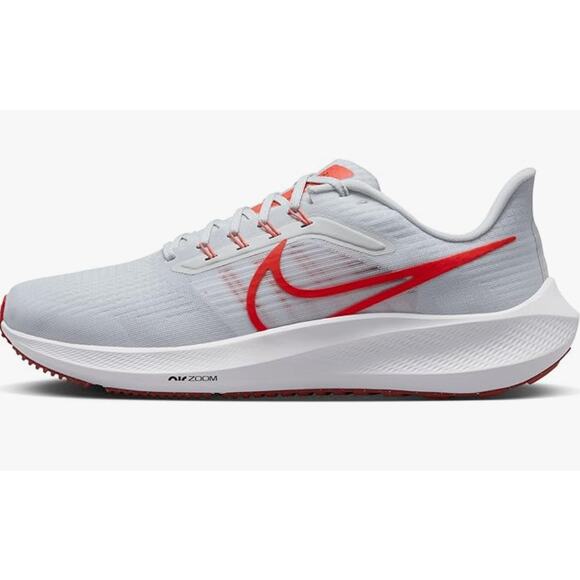 NIKE Men\'s Sneaker air zoom Pegasus 39, Platinum Tint Lt Crimson White Adobe, 12